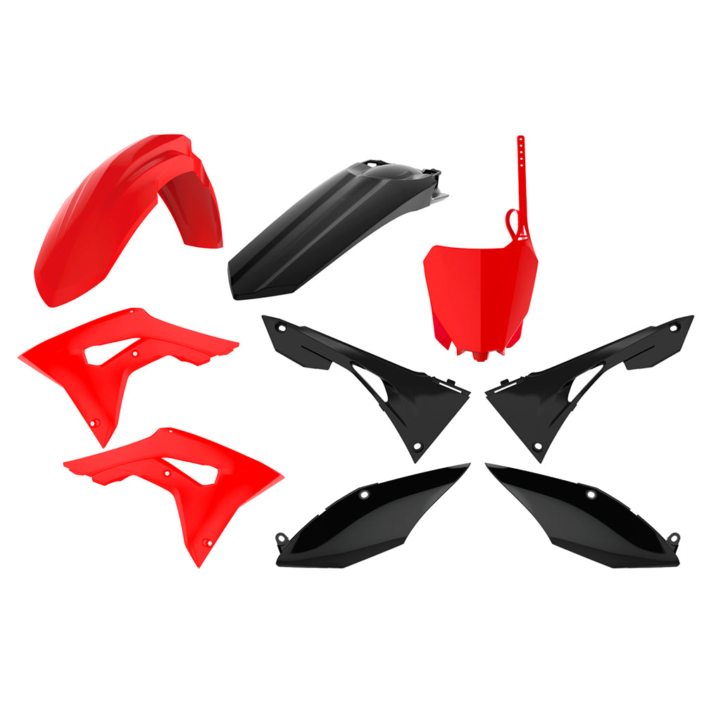 Polisport Red Black Plastics Box Kit For Honda CRF 250R 2018-2019